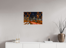 Load image into Gallery viewer, 24 x 16″, Glossy Canvas On Stretcher Frame Loop Exits
