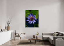 Load image into Gallery viewer, 42 x 56″, Glossy Canvas On Stretcher Frame Purp Petal
